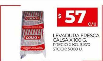 Supermercados DIA Levadura Fresca Calsa oferta