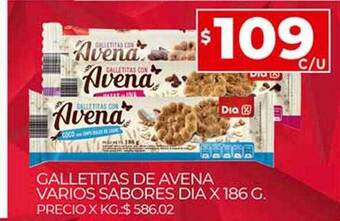 Supermercados DIA Galletitas De Avena Varios Sabores Dia oferta