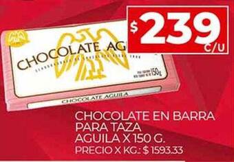 Supermercados DIA Chocolate En Barra Para Taza Aguila oferta