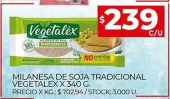 Supermercados DIA Milanesa De Soja Tradicional Vegetalex oferta