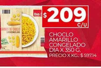 Supermercados DIA Choclo Amarillo Congelado Dia oferta