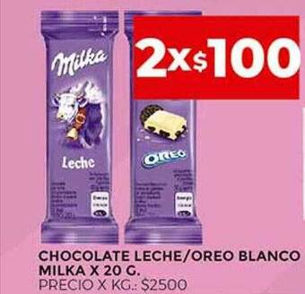 Supermercados DIA Chocolate Leche Oreo Blanco Milka oferta