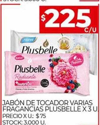 Supermercados DIA Jabón De Tocador Varias Fragancias Plusbelle oferta