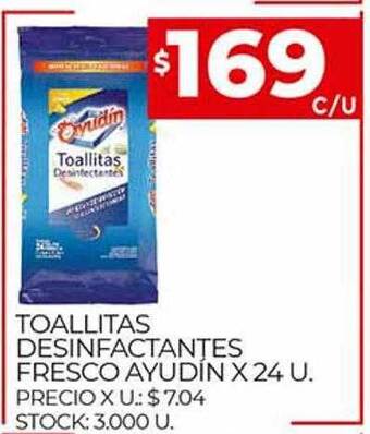 Supermercados DIA Toallitas Desinfectantes Fresco Ayudin oferta