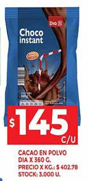 Supermercados DIA Cacao En Polvo Dia oferta