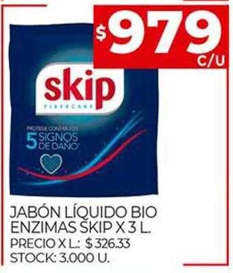 Supermercados DIA Jabón Líquido Bio Enzimas Skip oferta