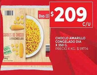 Supermercados DIA Choclo Amarillo Congelado Dia oferta