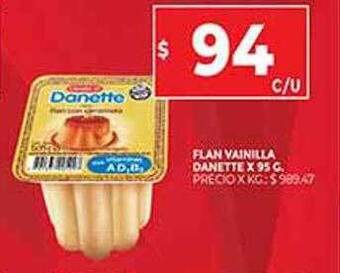 Supermercados DIA Flan Vainilla Danette oferta