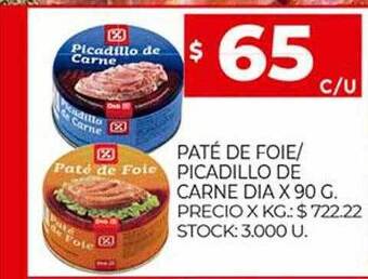 Supermercados DIA Paté De Foie Picadillo De Carne Dia oferta