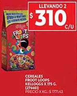 Supermercados DIA Cereales Froot Loops Kelloggs oferta