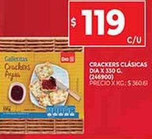 Supermercados DIA Crackers Clásicas Dia oferta
