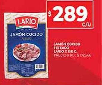 Supermercados DIA Jamón Cocido Feteado Lario oferta
