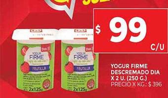 Supermercados DIA Yogur Firme Descremado Dia oferta