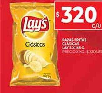 Supermercados DIA Papas Fritas Clásicas Lay's oferta