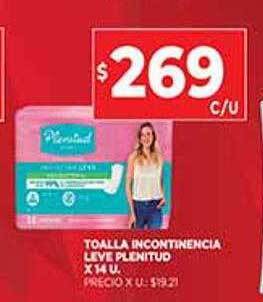 Supermercados DIA Toalla Incontinencia Leve Plenitud oferta