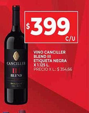 Supermercados DIA Vino Canciller Blend Iii Etiqueta Negra oferta
