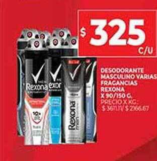 Supermercados DIA Desodorante Masculino Varias Fragancias Rexona oferta