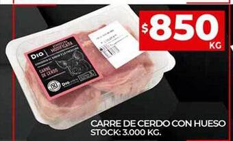 Supermercados DIA Carre De Cerdo Con Hueso oferta