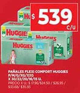 Supermercados DIA Pañales Flexi Comfort Huggies oferta
