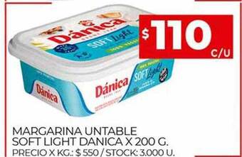 Supermercados DIA Margarina Untable Soft Light Danica oferta