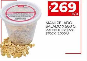 Supermercados DIA Maní Pelado Salado oferta