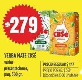 Supermercados Vea Yerba Mate Cbsé oferta