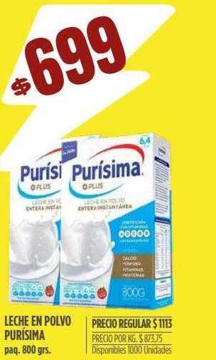 Supermercados Vea Leche En Polvo Purísima oferta