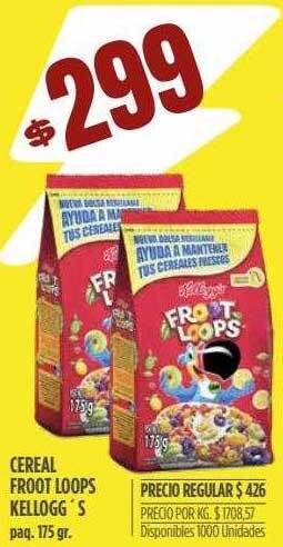 Supermercados Vea Cereal Froot Loops Kellogg's oferta