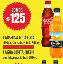 Supermercados Vea 1 Gaseosa Coca Cola + 1 Agua Cepita Fresh oferta