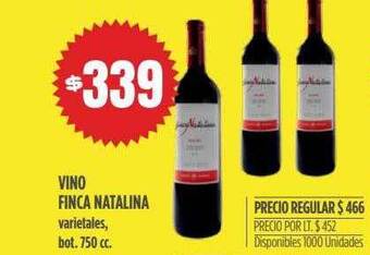 Supermercados Vea Vino Finca Natalina oferta