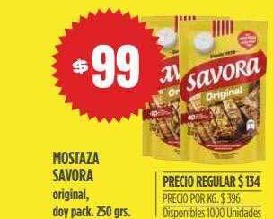Supermercados Vea Mostaza Savora oferta