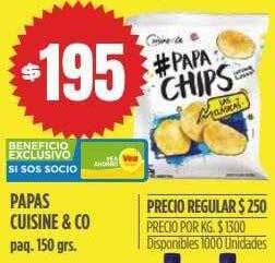 Supermercados Vea Papas Cuisine & Co oferta