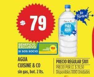 Supermercados Vea Agua Cuisine & Co oferta