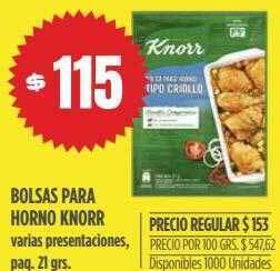 Supermercados Vea Bolsas Para Horno Knorr oferta