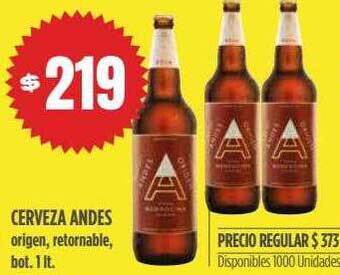 Supermercados Vea Cerveza Andes oferta