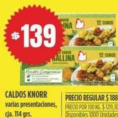Supermercados Vea Caldos Knorr oferta