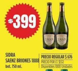 Supermercados Vea Sidra Saenz Briones 1888 oferta