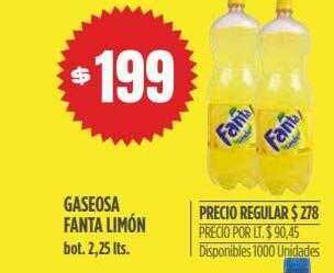 Supermercados Vea Gaseosa Fanta Limón oferta