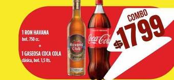 Supermercados Vea 1 Ron Havana + 1 Gaseosa Coca Cola oferta