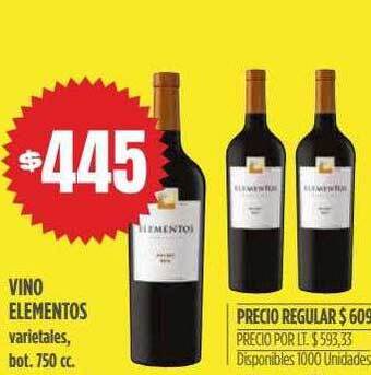 Supermercados Vea Vino Elementos oferta