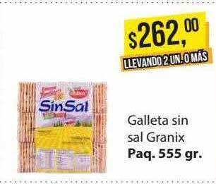 Supermercados Damesco Galleta Sin Sal Granix oferta