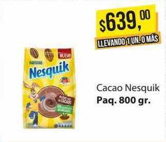 Supermercados Damesco Cacao Nesquik oferta