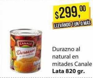 Supermercados Damesco Durazno Al Natural En Mitades Canale oferta