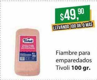 Supermercados Damesco Fiambre Para Emparedados Tivoli oferta