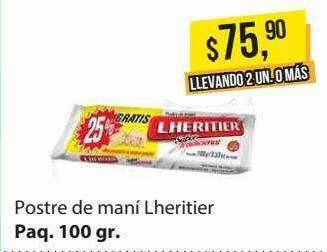 Supermercados Damesco Postre De Maní Lheritier oferta