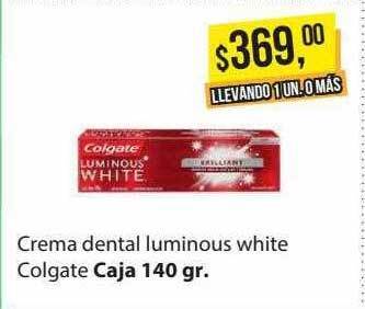 Supermercados Damesco Crema Dental Luminous White Colgate oferta