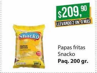 Supermercados Damesco Papas Fritas Snacko oferta