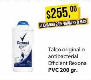 Supermercados Damesco Talco Original O Antibacterial Efficient Rexona oferta