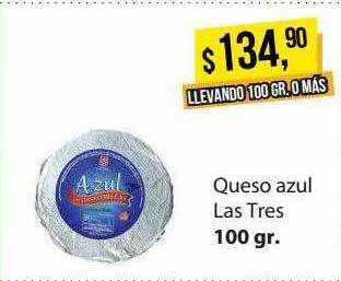 Supermercados Damesco Queso Azul Las Tres oferta