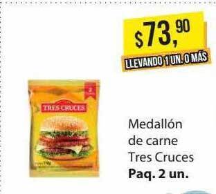 Supermercados Damesco Medallón De Carne Tres Cruces oferta